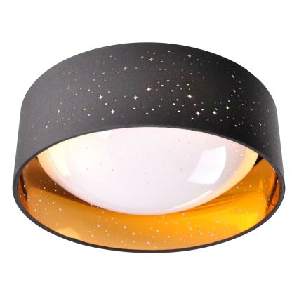 LED loftlampe TULUZA LED/18W/230V diameter 32 cm sort