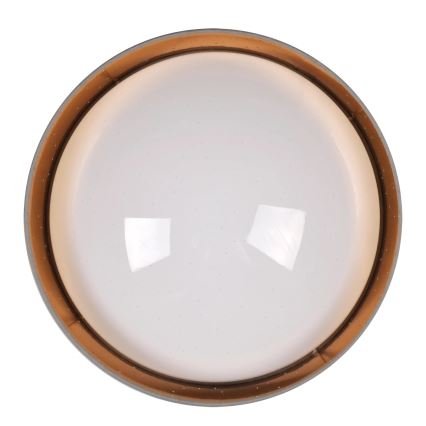 LED loftlampe TULUZA LED/24W/230V diameter 40 cm brun