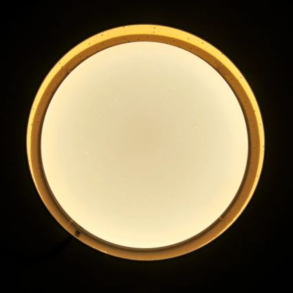 LED loftlampe TULUZA LED/24W/230V diameter 40 cm brun