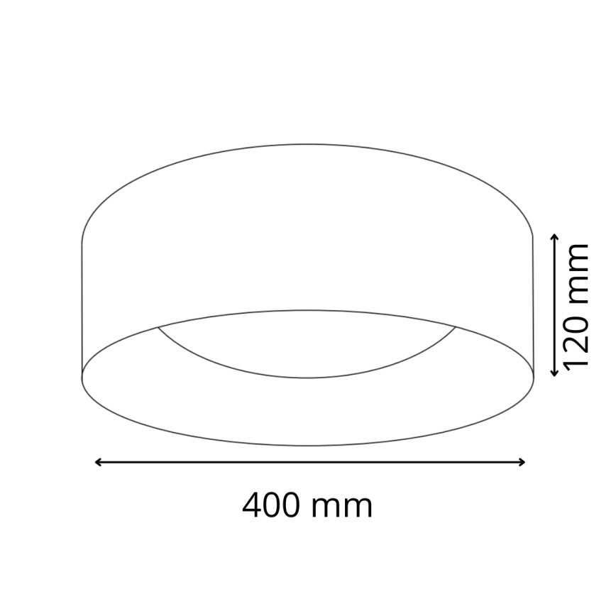 LED loftlampe TULUZA LED/24W/230V diameter 40 cm hvid