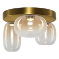 LED loftlampe VASO LED/12W/230V diameter 42 cm guldfarvet/røget