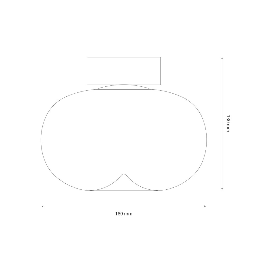 LED loftlampe VASO LED/4W/230V diameter 18 cm guldfarvet/røget