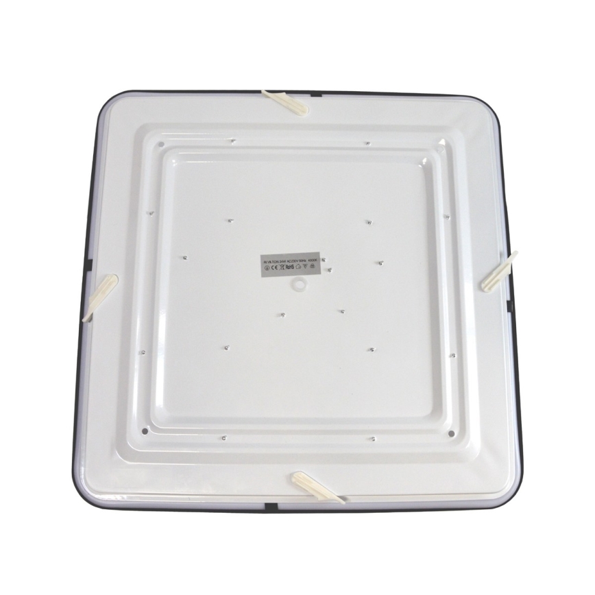 LED loftlampe WILTON LED/24W/230V 37,5x37,5 cm sort