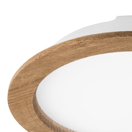 LED indbygningsspot WOODY SPOT LED/23,5W/230V 4000K valnød Ø 23,5 cm