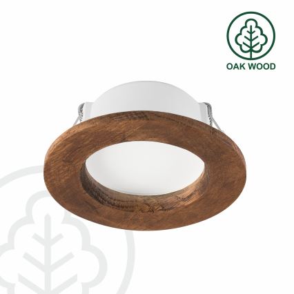 LED Indbygningsspot WOODY SPOT LED/5,5W/230V 4000K kirsebær ? 10 cm