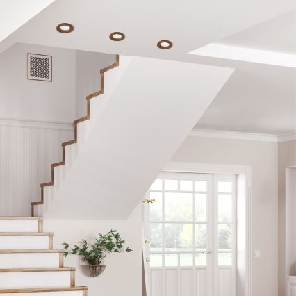 LED Indbygningsspot WOODY SPOT LED/5,5W/230V 4000K kirsebær ? 10 cm