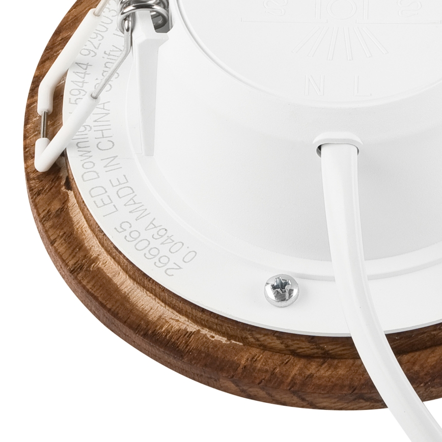 LED Indbygningsspot WOODY SPOT LED/5,5W/230V 4000K kirsebær ? 10 cm