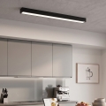 LED loftmonteret/pendel med kabel LED/44W/230V 4000K 120 cm sort