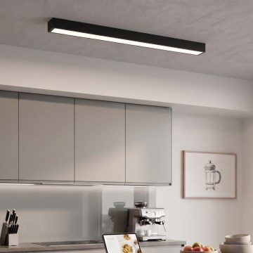 LED loftmonteret/pendel med kabel LED/44W/230V 4000K 120 cm sort