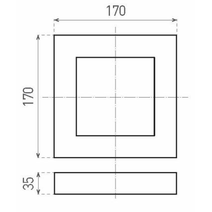 LED loftsbelysning FENIX LED/12W/230V 3800K 17 cm