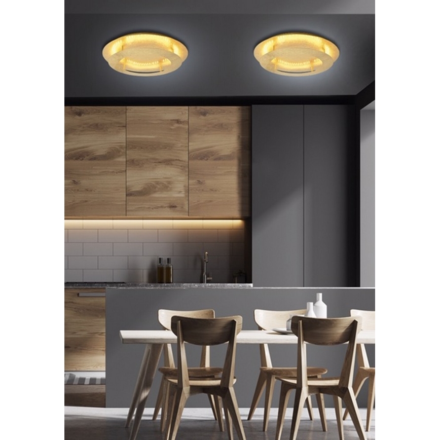 LED loftsbelysning MERPLE LED/18W/230V gylden