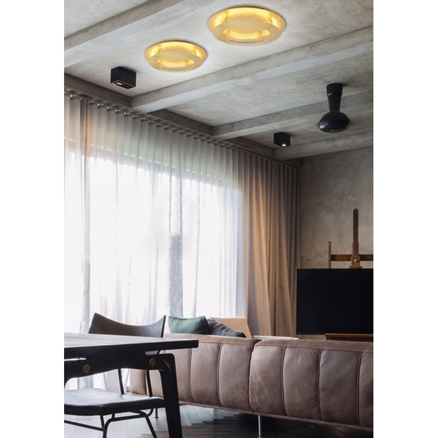 LED loftsbelysning MERPLE LED/18W/230V gylden
