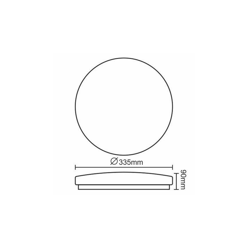 LED loftsbelysning OPAL LED/18W/170-260V