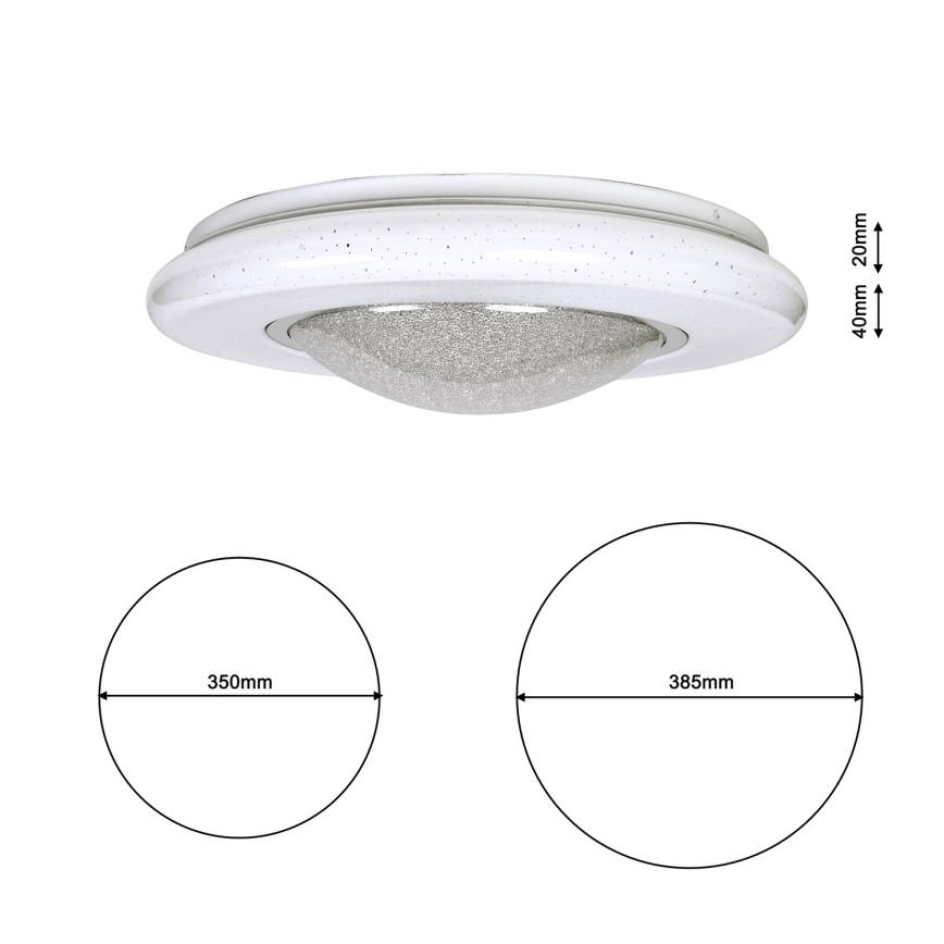 LED loftsbelysning QUASAR LED/24W/230V