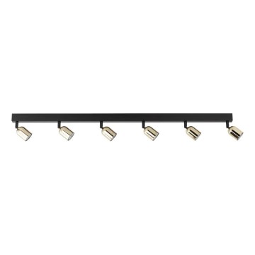 LED-loftspot TOP 6xGU10/10W/230V sort/guld