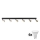 LED-loftspot TOP 6xGU10/10W/230V sort/guld
