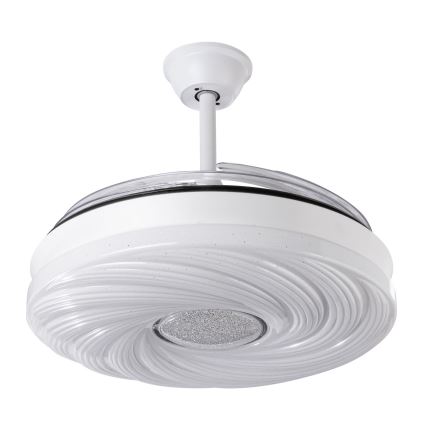 LED loftventilator dæmpbar LED/60W/230V 3000-6000K diameter 50 cm hvid + fjernbetjening