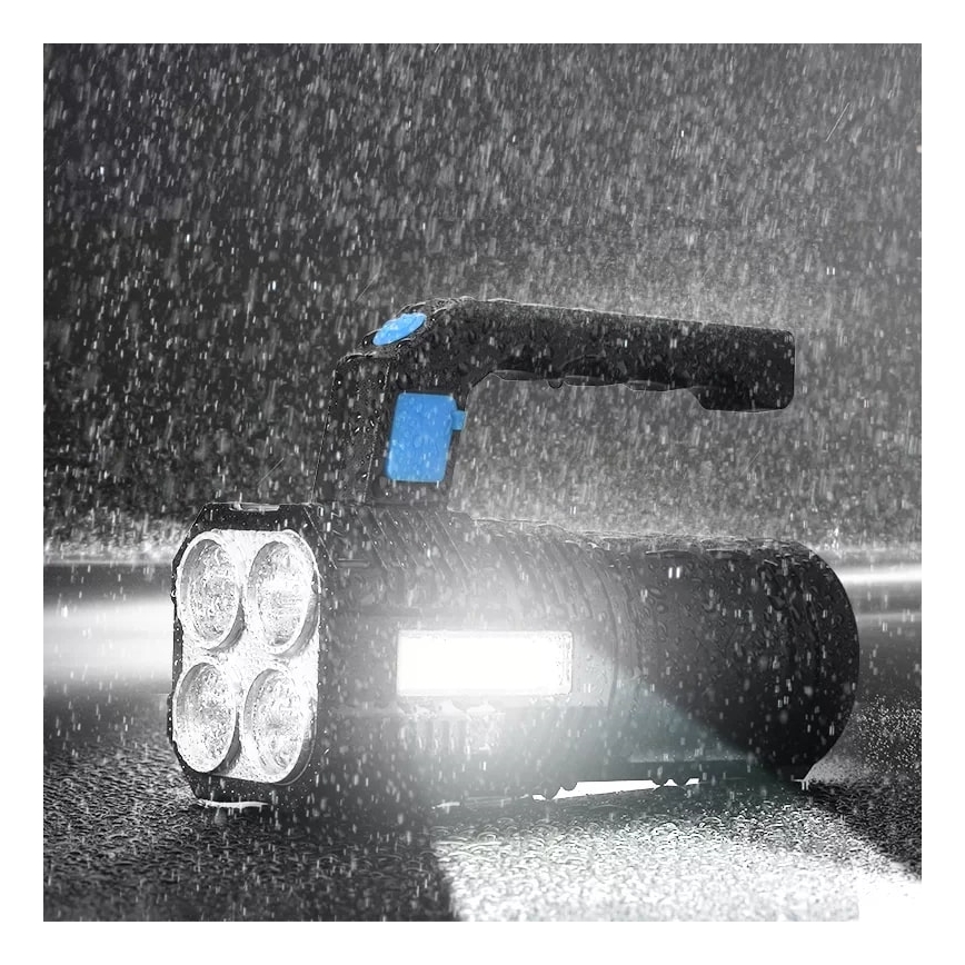 LED lommelygte dæmpbar og genopladelig LED/5V IPX4 250 skinnende 1200 mAh