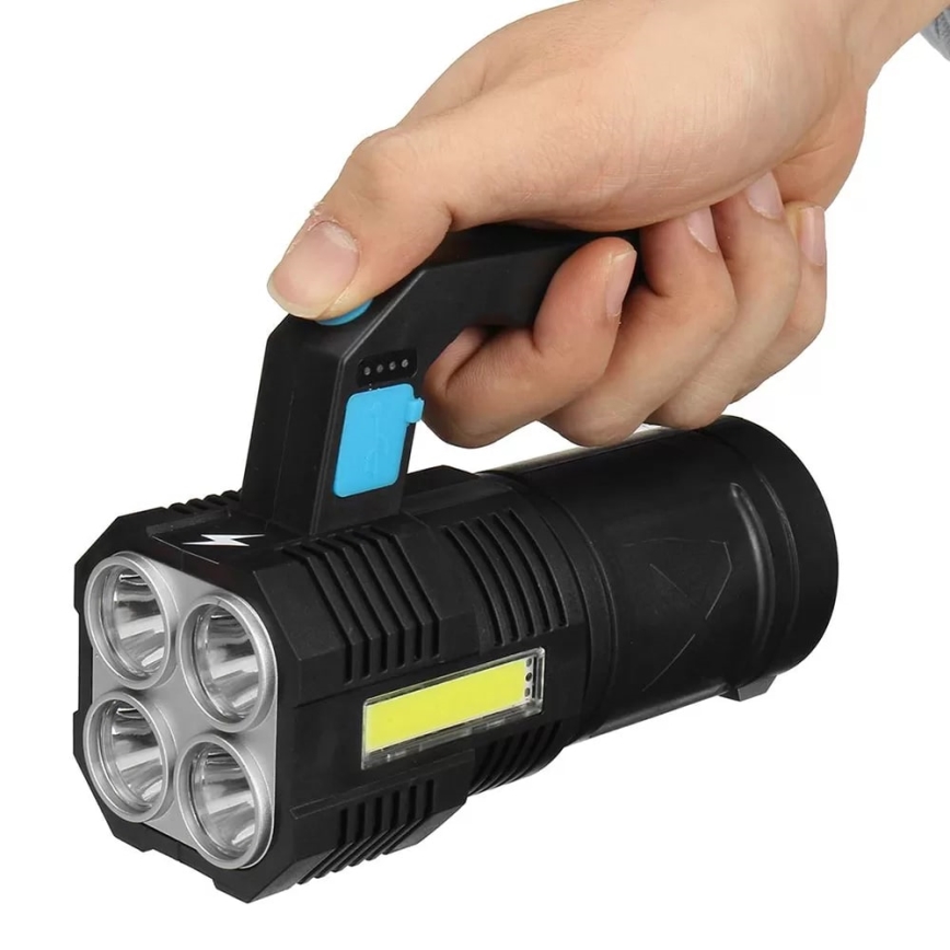 LED lommelygte dæmpbar og genopladelig LED/5V IPX4 250 skinnende 1200 mAh