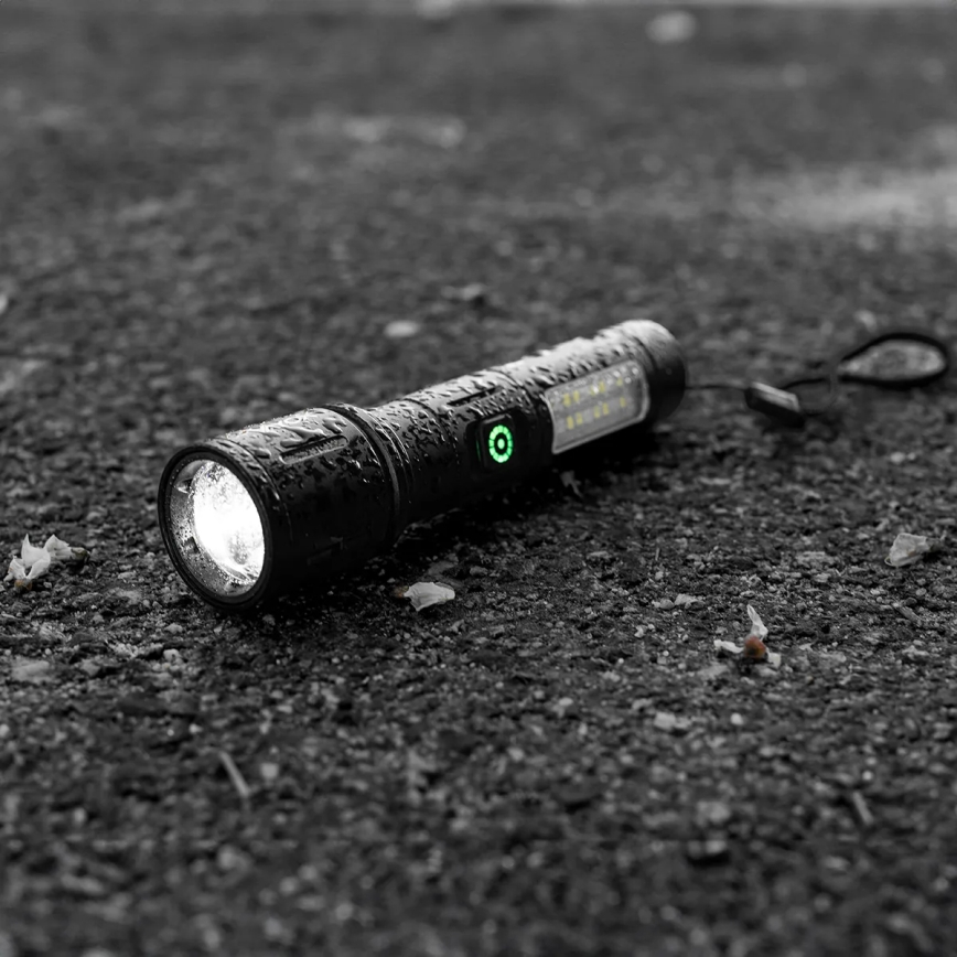 LED lommelygte dæmpbar og genopladelig LED/5W/5V IPX4 260 skinnende 2000 mAh