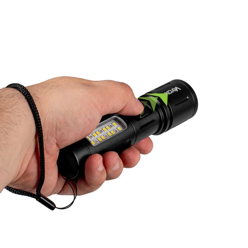LED lommelygte dæmpbar og genopladelig LED/5W/5V IPX4 260 skinnende 2000 mAh