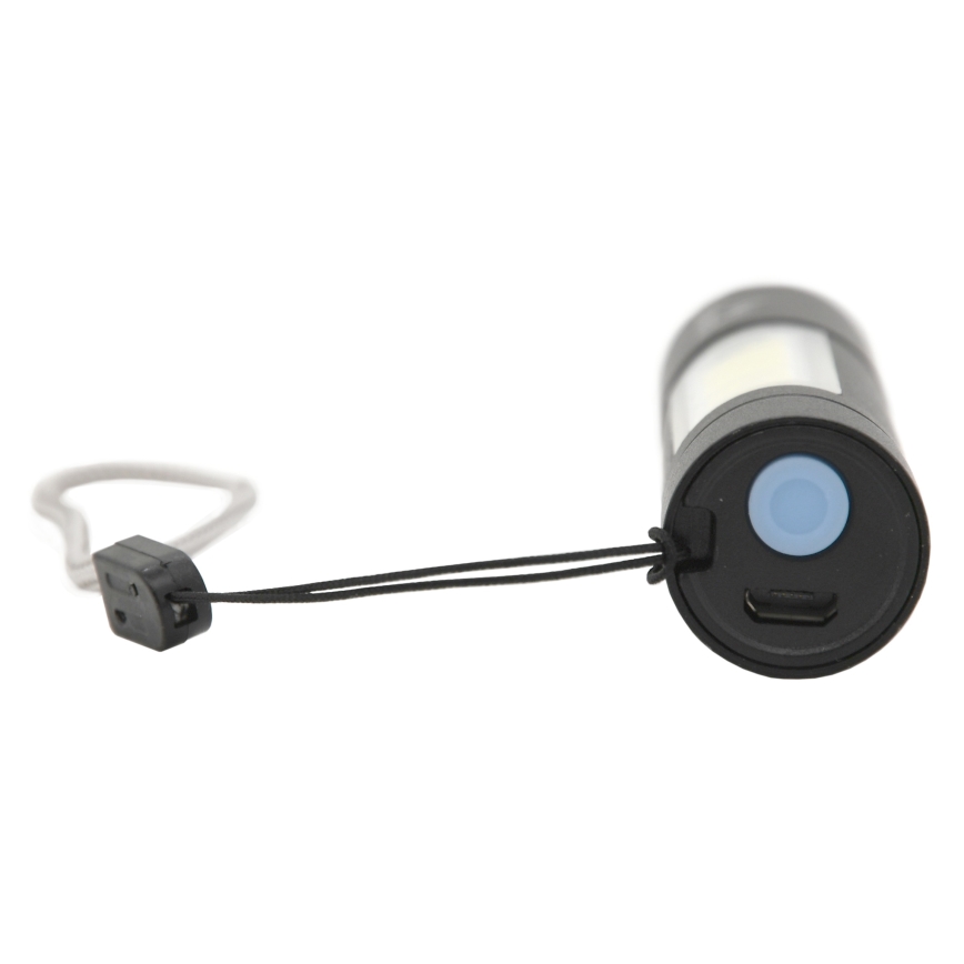 LED lommelygte genopladelig LED/400 mAh sort