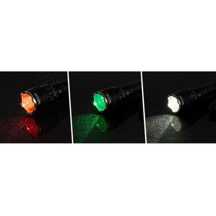 LED lommelygte m. RGBW-farver dæmpbar og genopladelig LED/15W/5V IP66 1500 skinnende 2000 mAh