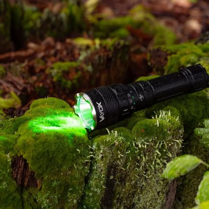 LED lommelygte m. RGBW-farver dæmpbar og genopladelig LED/15W/5V IP66 1500 skinnende 2000 mAh