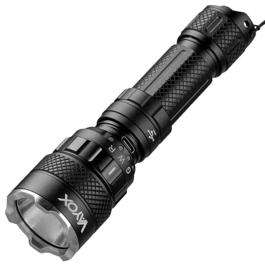 LED lommelygte m. RGBW-farver dæmpbar og genopladelig LED/15W/5V IP66 1500 skinnende 2000 mAh