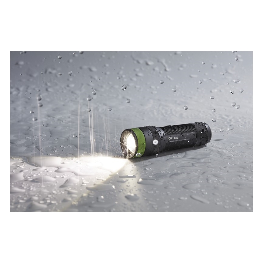 LED lommelygte med krog og magnet GP DISCOVERY C32 LED/3xAAA
