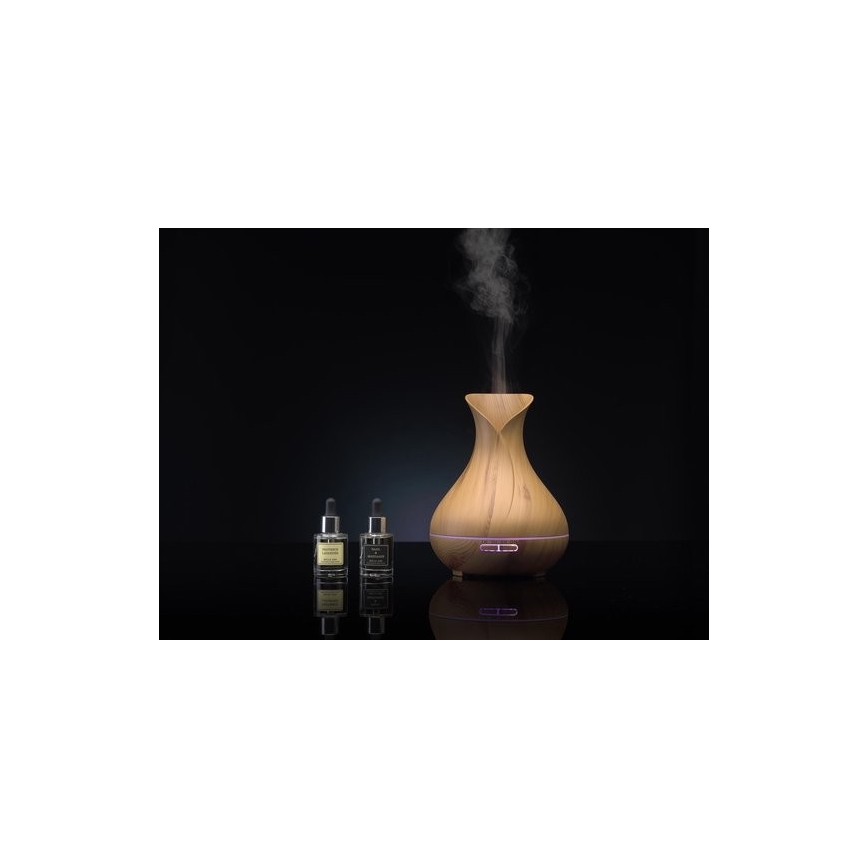 LED luftfugter og luftrenser RGB 400 ml