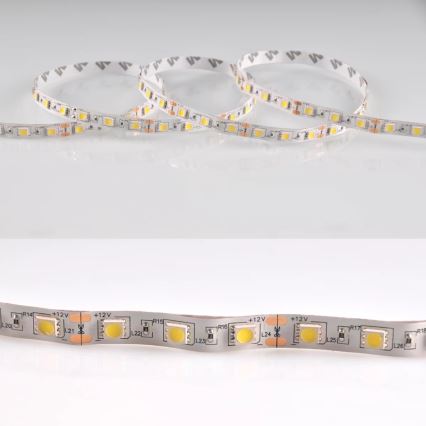 LED lysbånd 5 m LED/10W/12V IP20 hvid