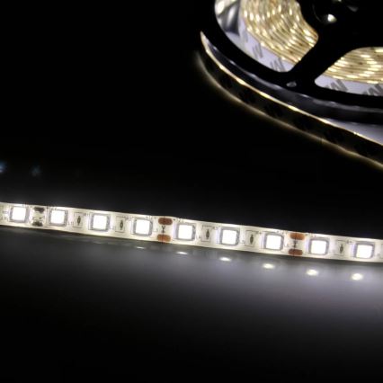 LED lysbånd 5 m LED/10W/12V IP20 hvid