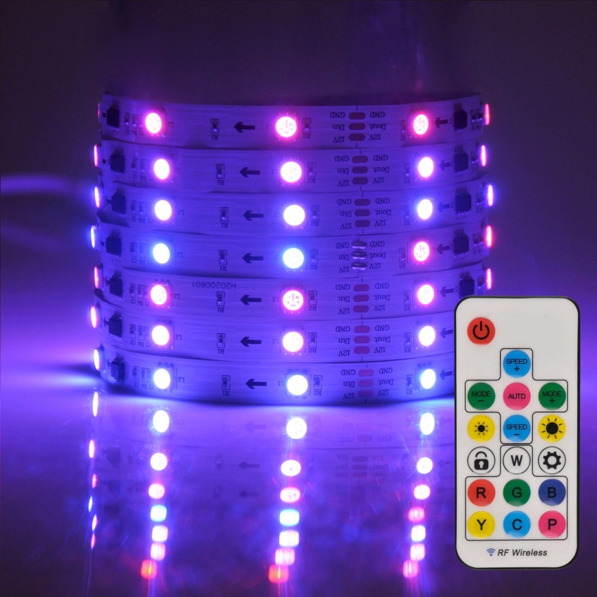 LED lysbånd dæmpbar RGG MAGIC 2 m LED/12W/230V + fjernbetjening