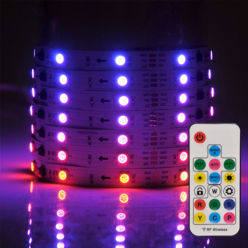 LED lysbånd dæmpbar RGG MAGIC 2 m LED/12W/230V + fjernbetjening
