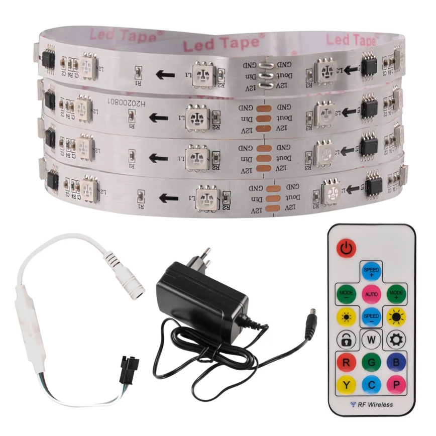 LED lysbånd dæmpbar RGG MAGIC 2 m LED/12W/230V + fjernbetjening