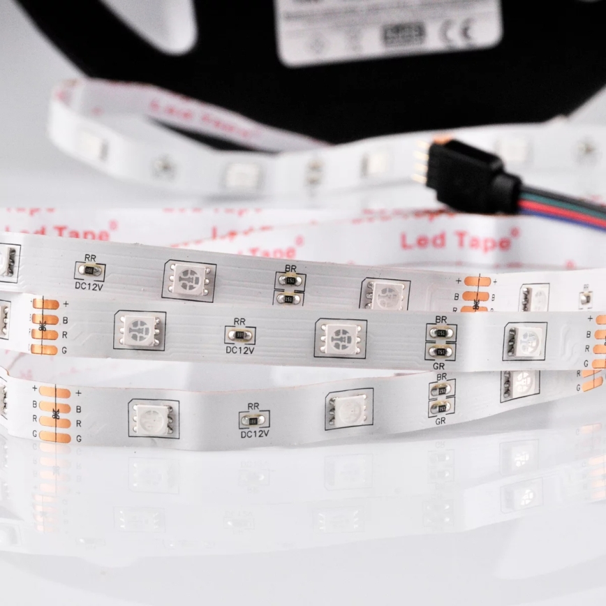 LED lysbånd dæmpbart RGB-farver 5 m LED/18W/12V IP20