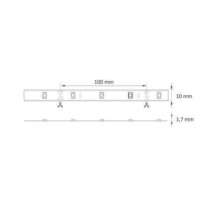 LED lysbånd dæmpbart RGB-farver 5 m LED/18W/12V IP20