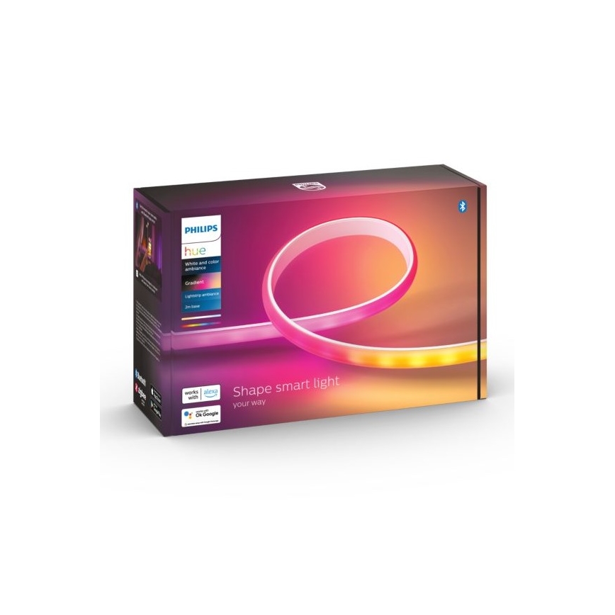 LED lysbånd dæmpbart RGBW-farver Philips Hue WHITE AND COLOR AMBIANCE LED/20W/230V 2 m