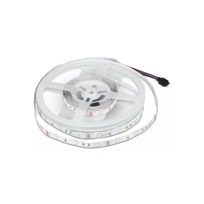 LED lysbånd RGB-farver 2x5 m LED/4,8W/230V + fjernbetjening