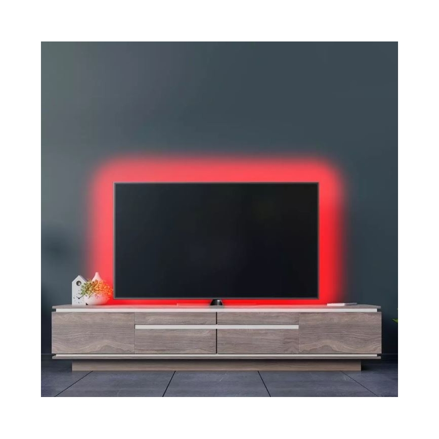 LED lysbånd RGB-farver 2x5 m LED/4,8W/230V + fjernbetjening