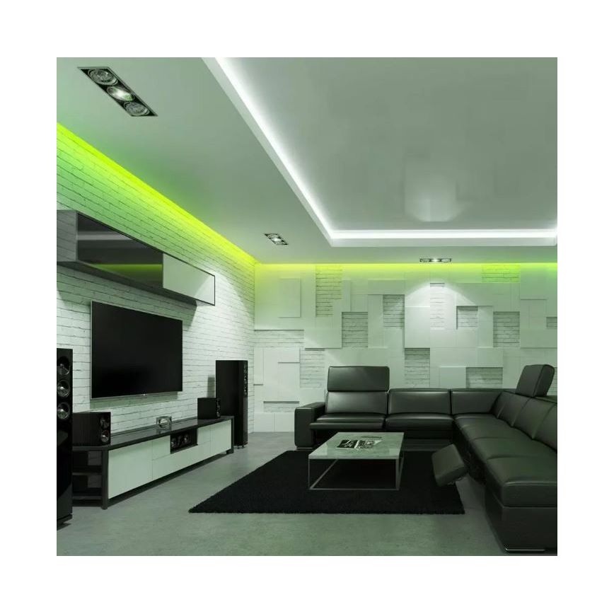 LED lysbånd RGB-farver 2x5 m LED/4,8W/230V + fjernbetjening
