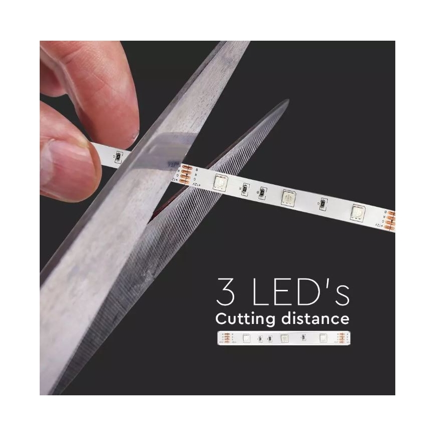 LED lysbånd RGB-farver 2x5 m LED/4,8W/230V + fjernbetjening
