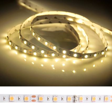 LED lysbånd til badeværelse 5 m LED/45W/12V IP65 hvid