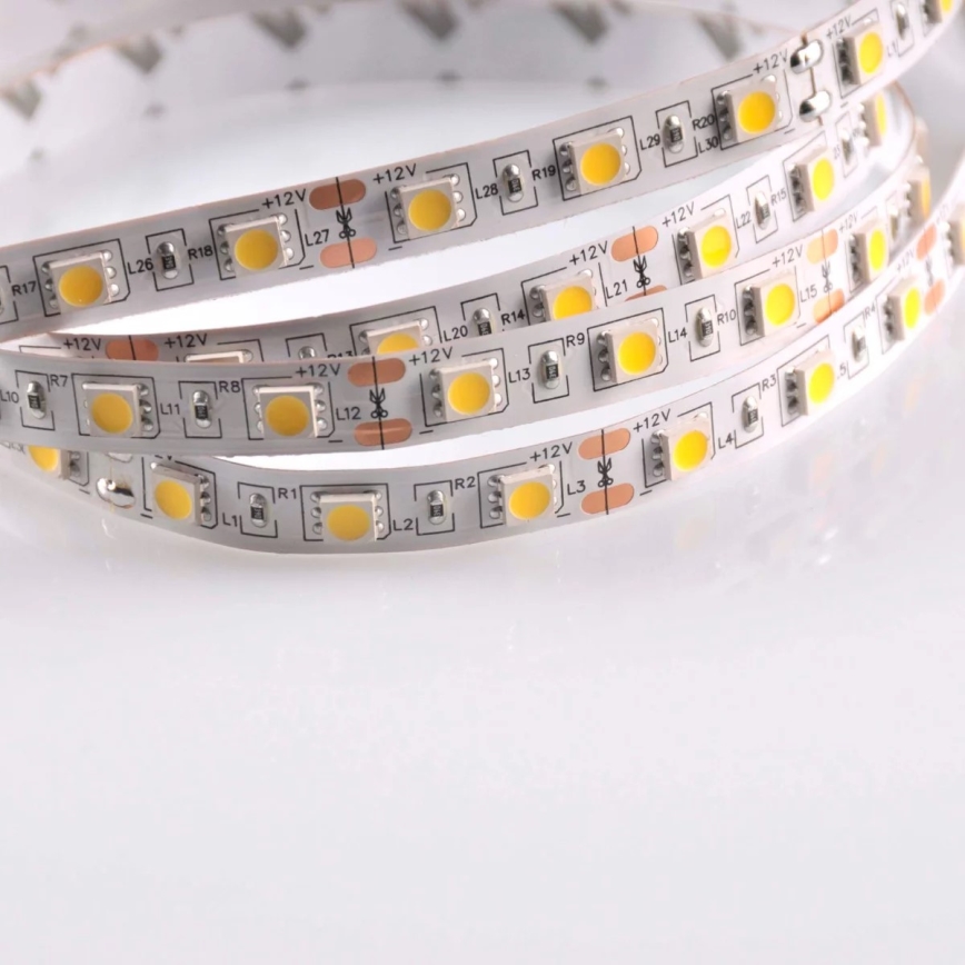 LED lysbånd til badeværelse 5 m LED/45W/12V IP65 hvid