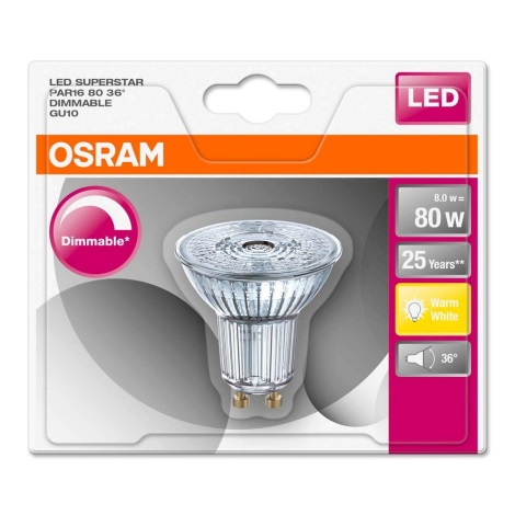 LED pære GU10/7,2W/230V 2700K - Osram Lampemania