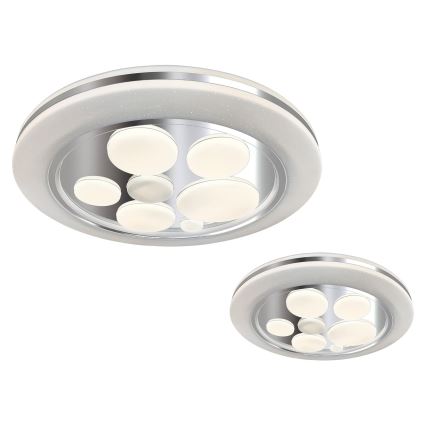 LED lysdæmper loftslampe BUBBLES LED/48W/230V + Fjernbetjening