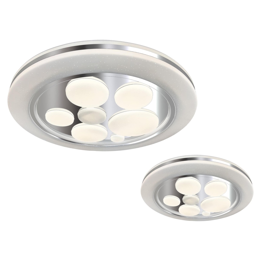 LED lysdæmper loftslampe BUBBLES LED/48W/230V + Fjernbetjening
