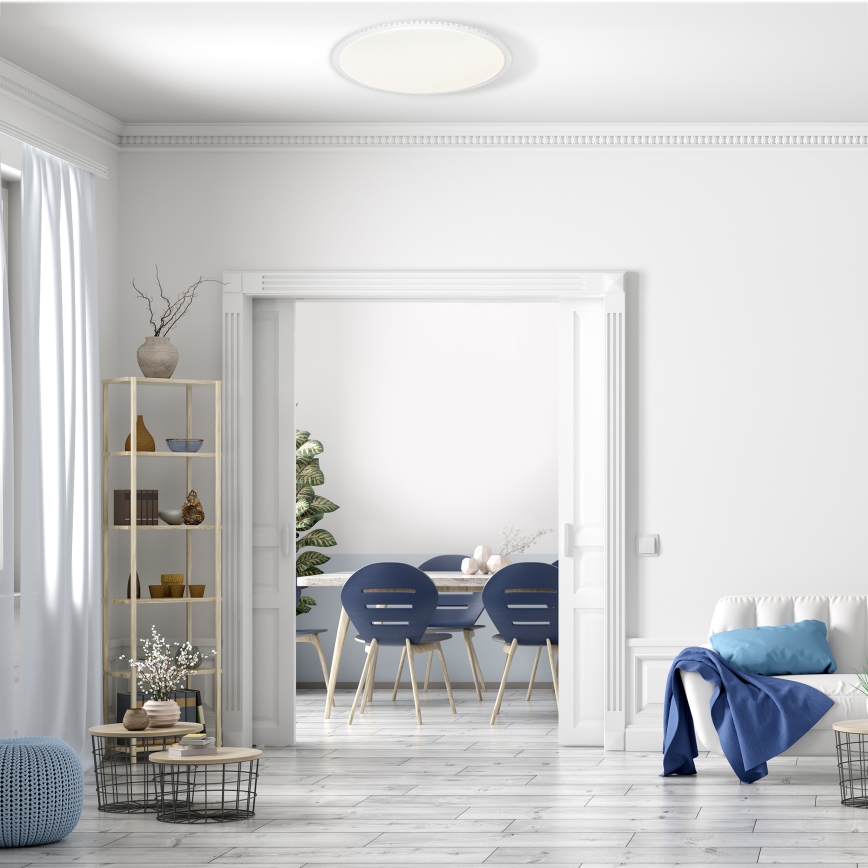 LED lysdæmper loftslampe CRUZ med fjernbetjening 1xLED/40W/230V 2000lm