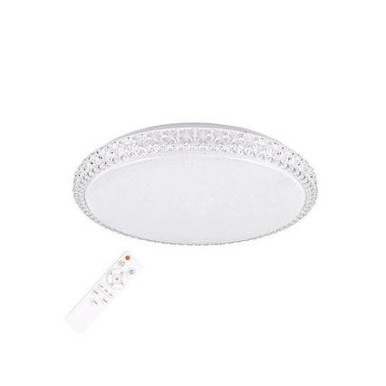 LED lysdæmper loftslampe CRUZ med fjernbetjening 1xLED/40W/230V 2000lm